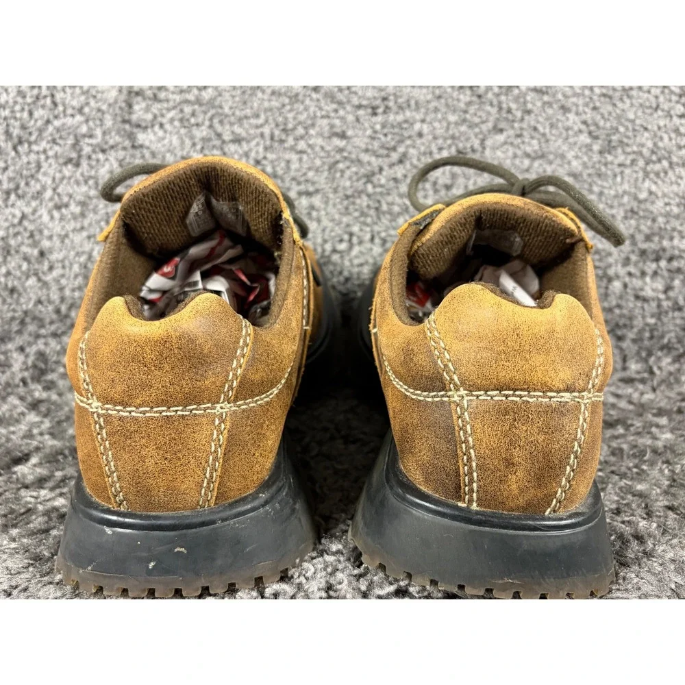 Bed Stu Mens Leather Oxford Shoes Distressed Tan Brown Lug Sole Size 9 42